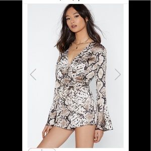 Nasty Girl snake skin jumper.